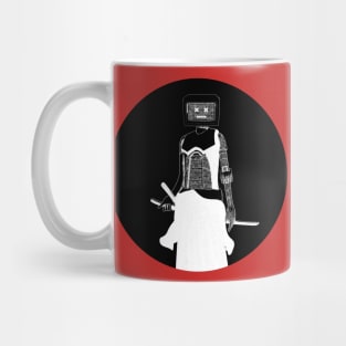 Cyber samurai BW II Mug